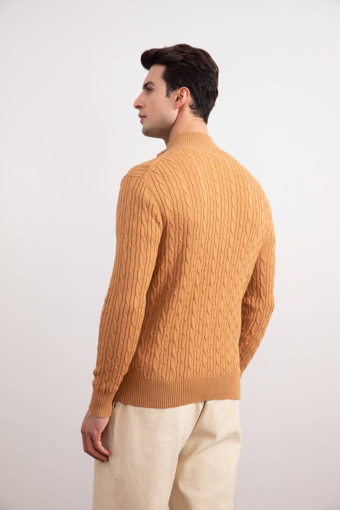 Sienna Cable Knit full-zip Sweater