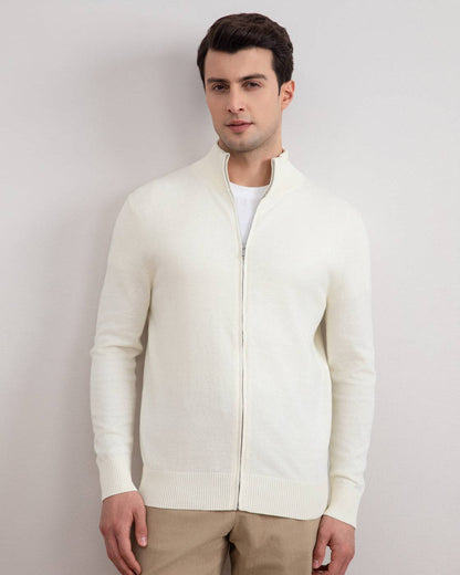 Off-White Classic Zip-Up Cardigan