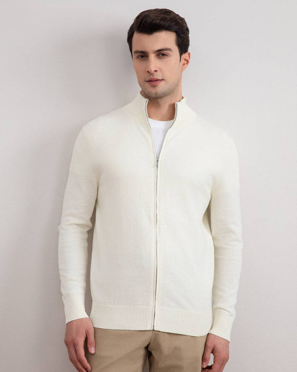 Off-White Classic Zip-Up Cardigan