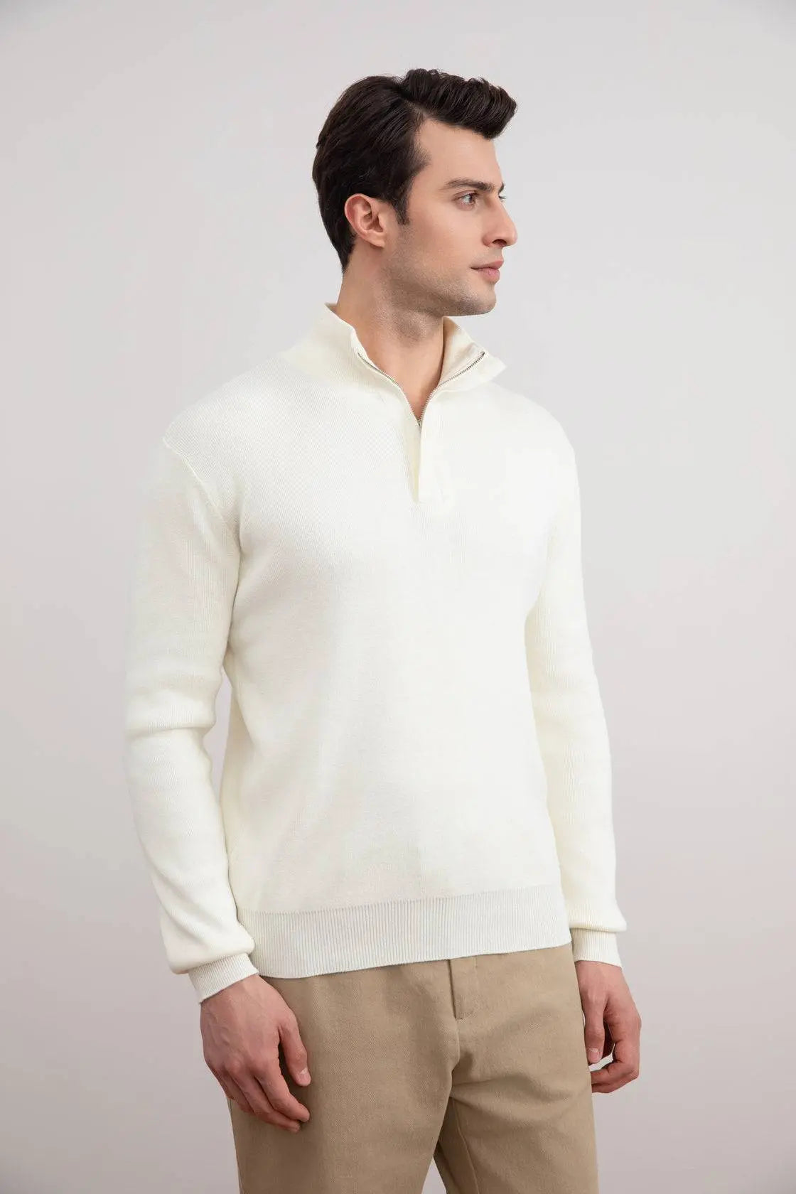Panama Half-Zip Mock Neck Sweater