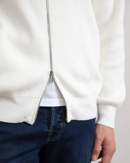 Panama English Rib Full Zip Cardigan