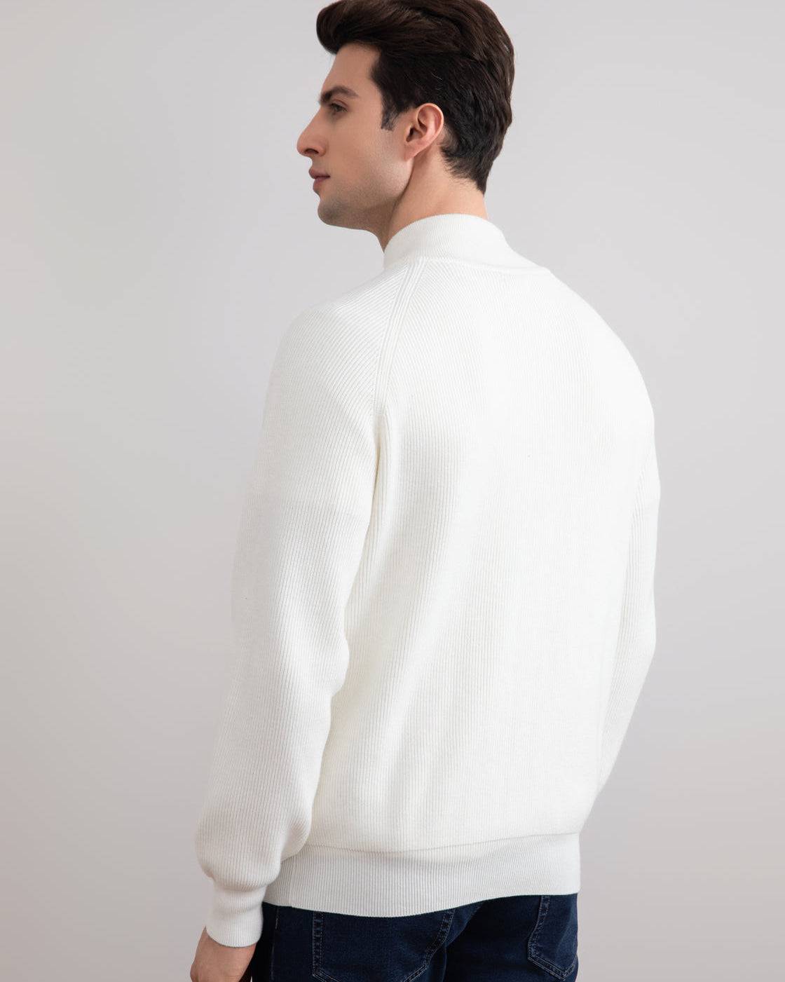 Panama English Rib Full Zip Cardigan