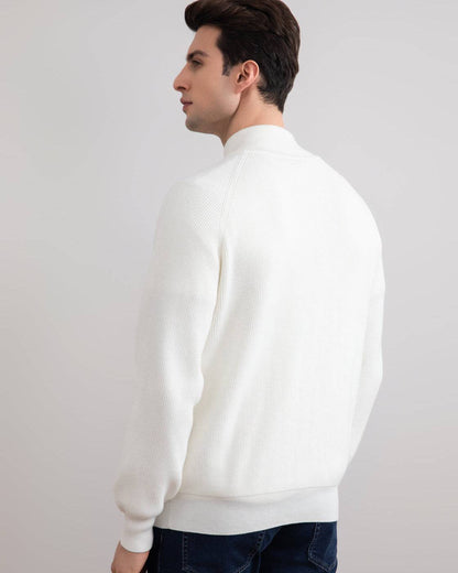 Panama English Rib Full Zip Cardigan