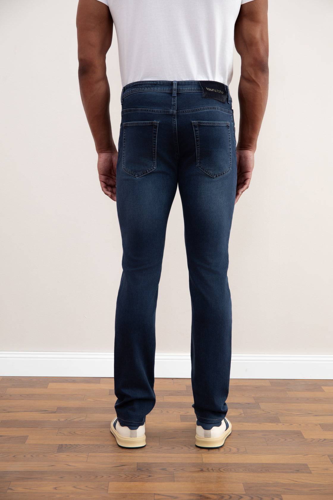 Navy Wash Slim-fit Jeans