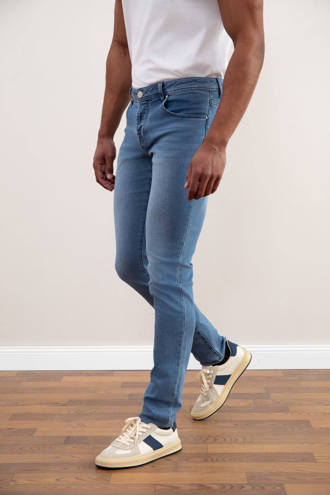 Light Blue Wash Slim-fit Jeans