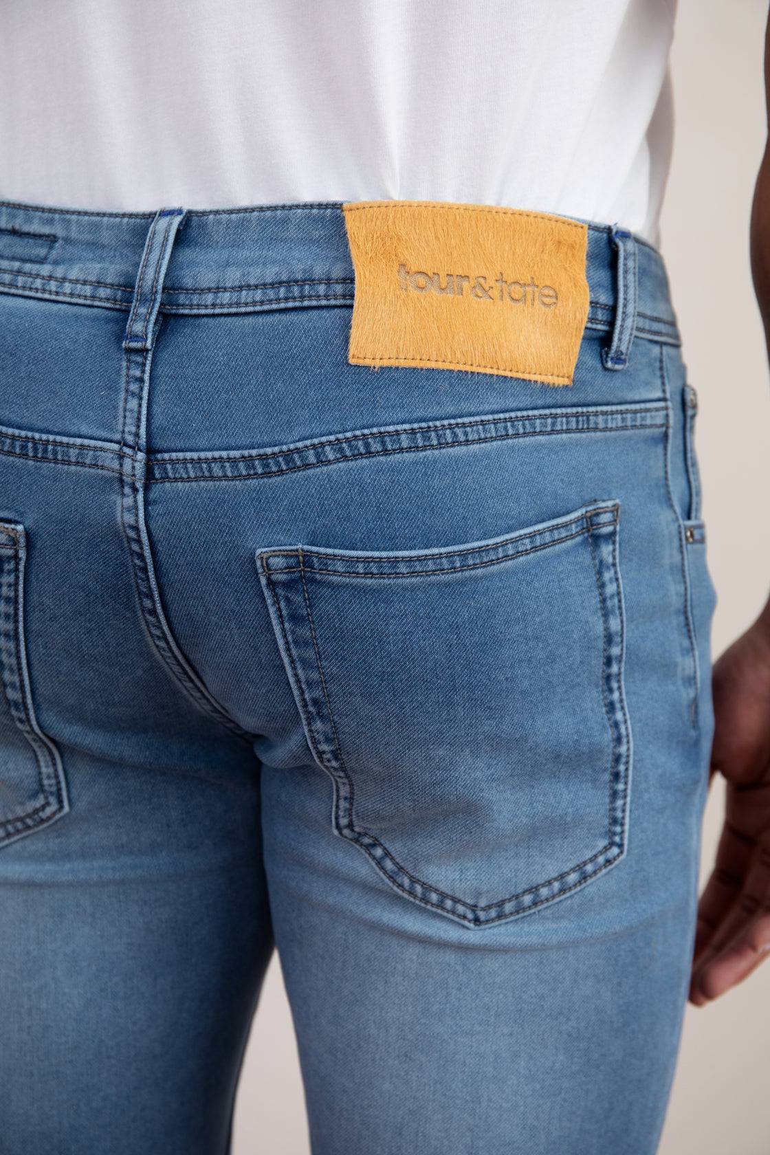 Light Blue Wash Slim-fit Jeans