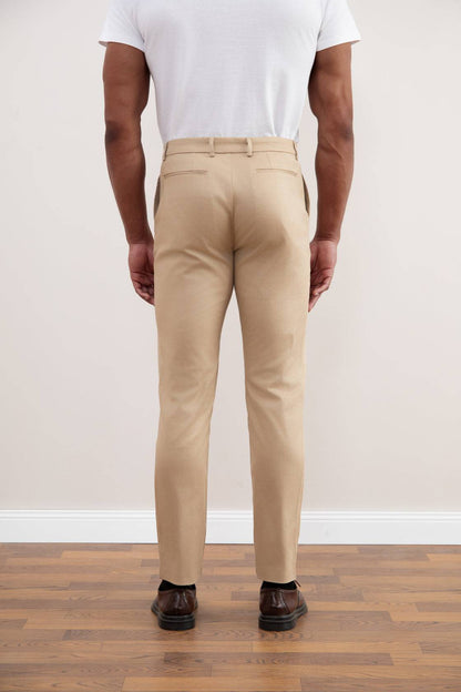 Tan Straight-Fit Chino