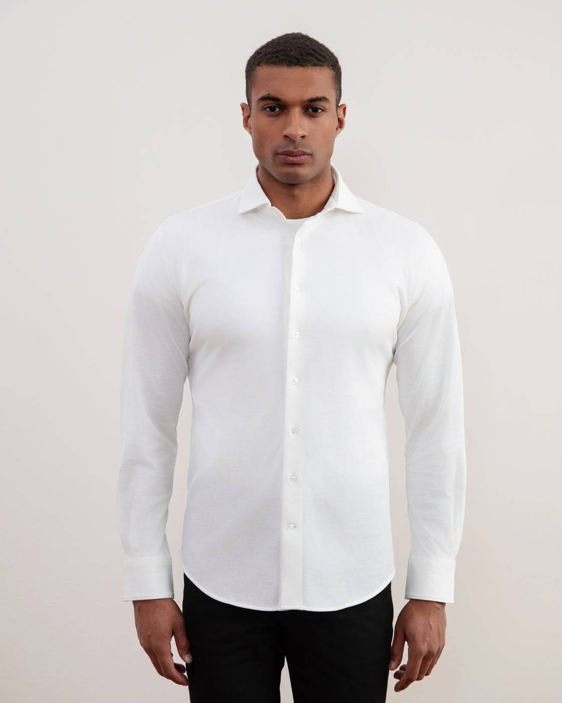 Off-White Cotton-Piqué Shirt