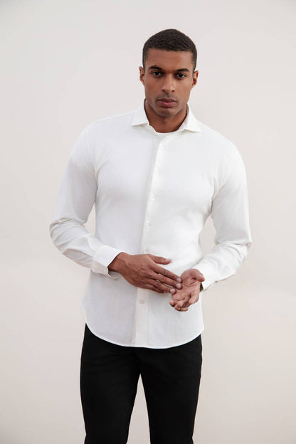 Off-White Cotton-Piqué Shirt