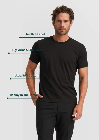 Cotton Supima Crew Neck Tees